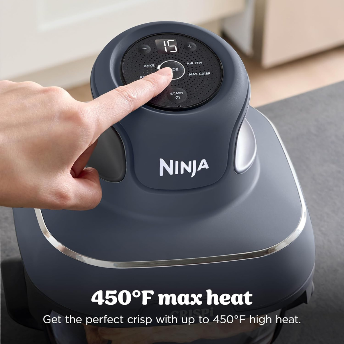 Ninja CRISPi 4-in-1 Portable Glass Air Fryer Blue FN101EUGY