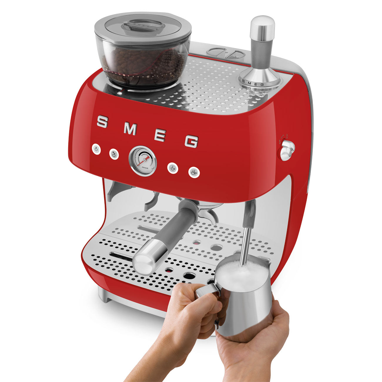 Manual espresso machine with grinder standard - SMEG